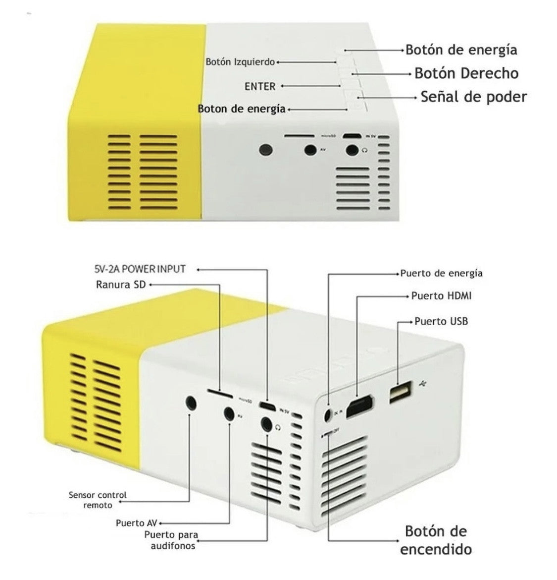 Mini Proyector YG300